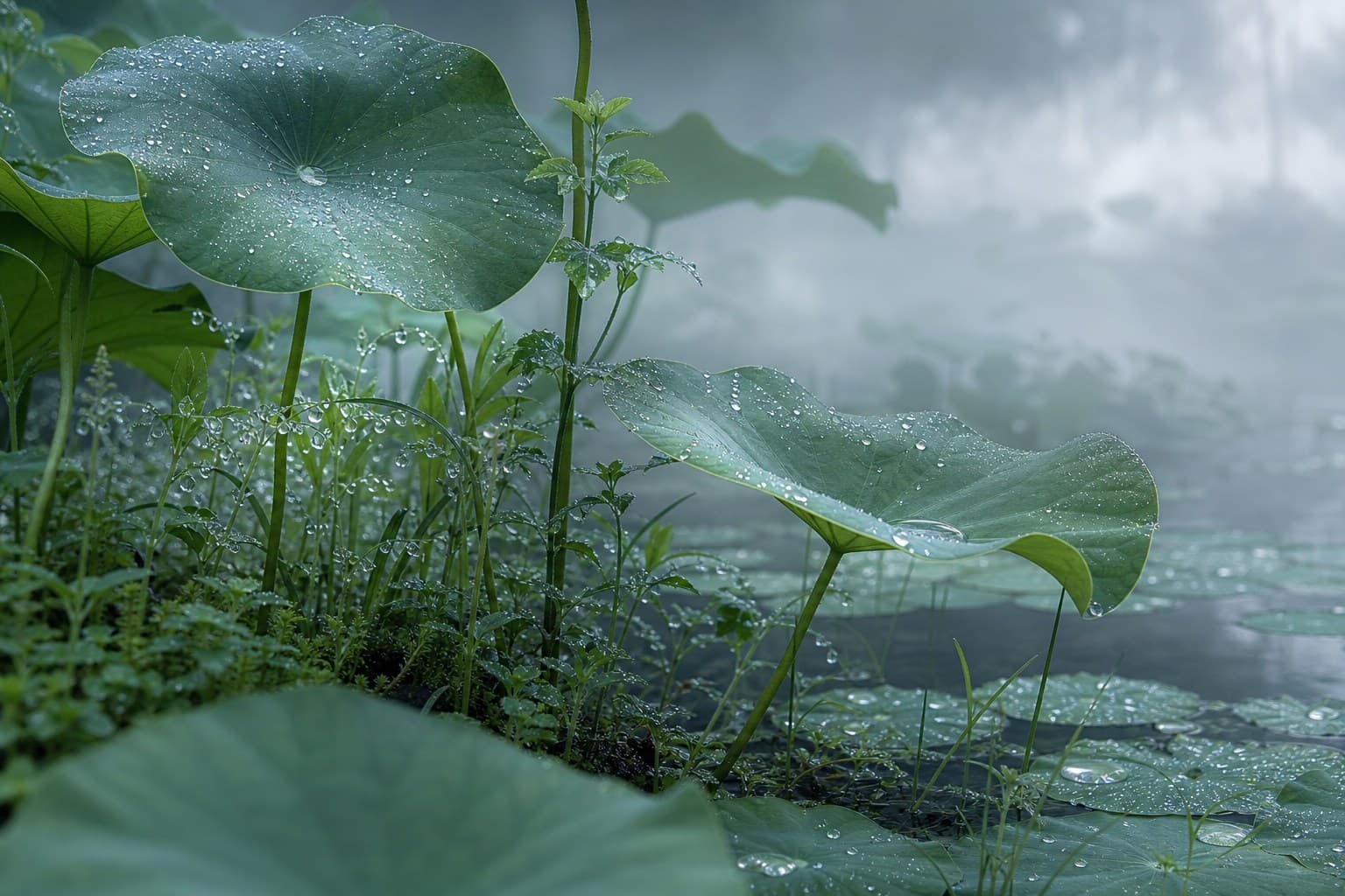 雨露、泉水与雾气