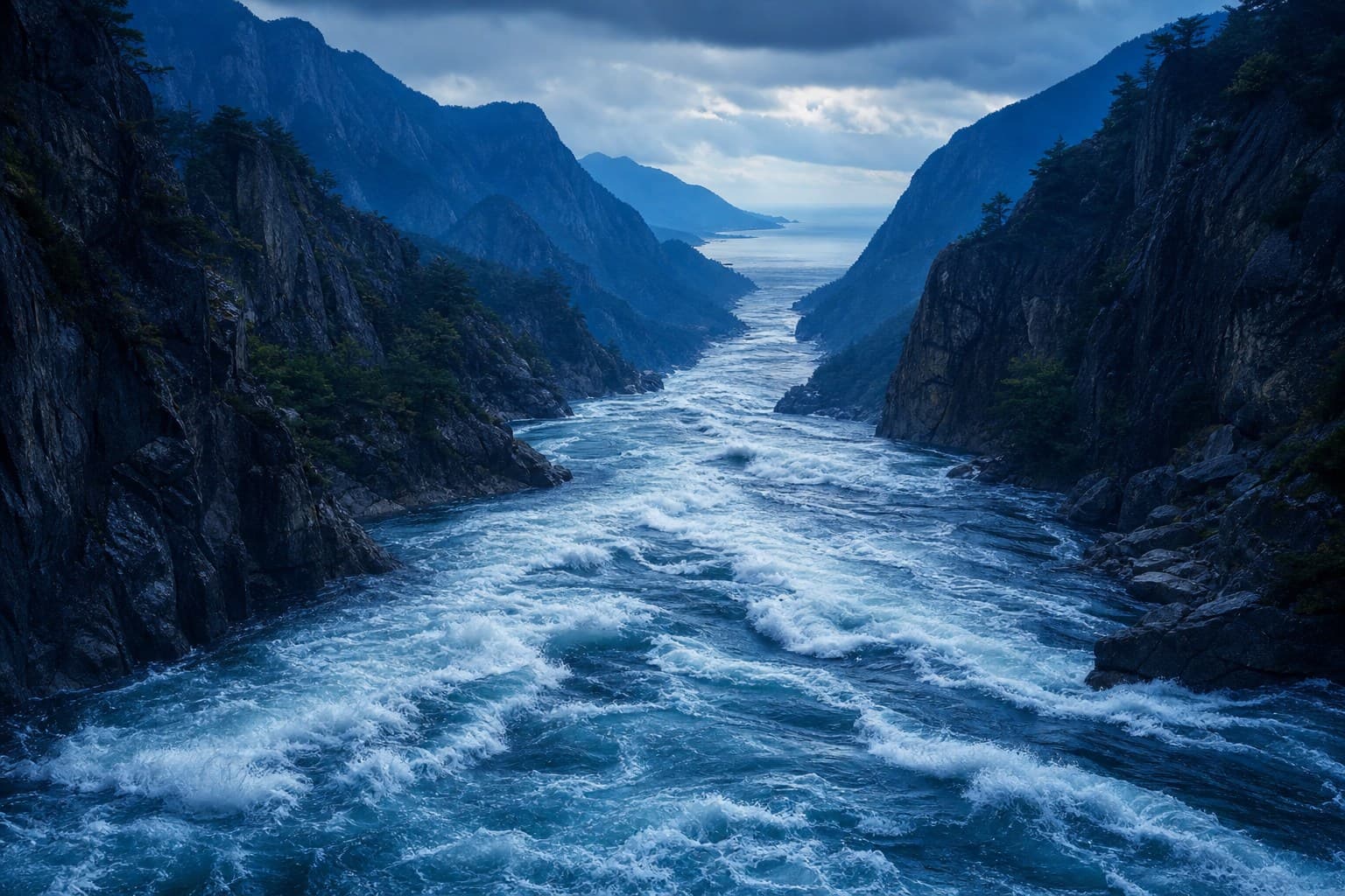 江河大海与奔流之水