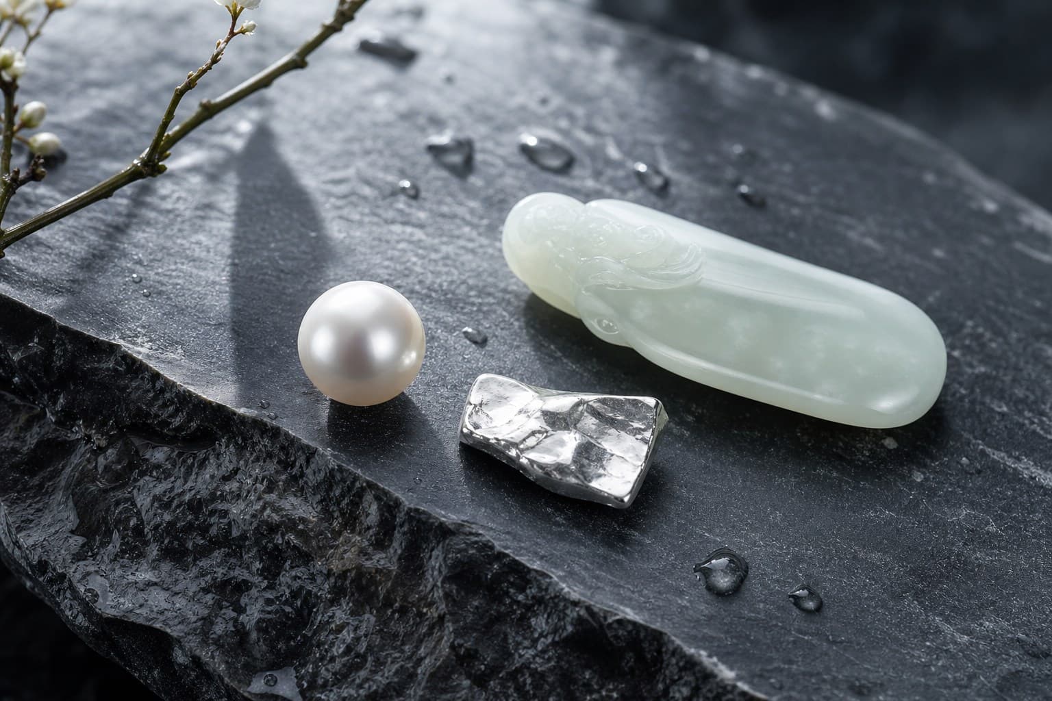 珠玉、银器与精金